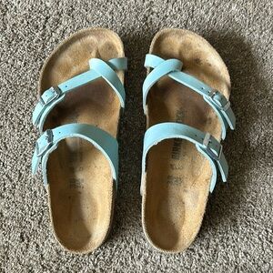 Birkenstock turquoise Mayari sandals in size 38 US 7.5